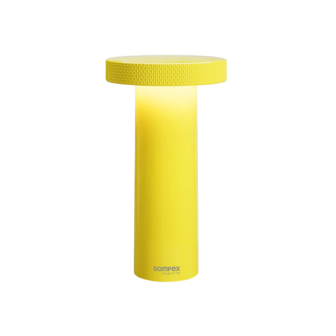Sompex Volume OPlaadbare tafellamp Neon Geel│art. 78540│vooraanzicht met witte achtergrond