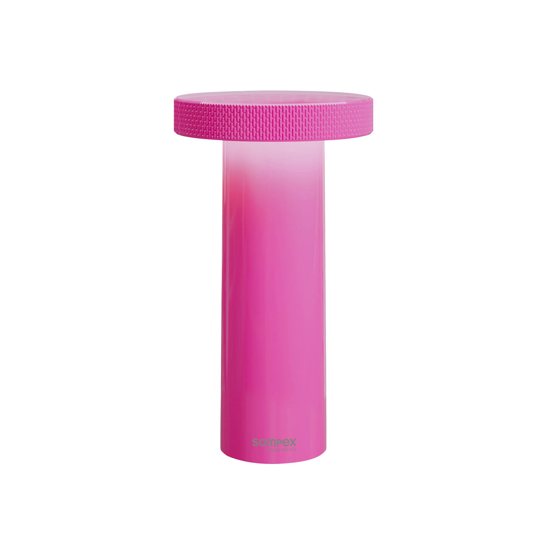 Sompex Volume Oplaadbare Tafellamp Neon Pink│art. 78538│vooraanzicht met witte achtergrond