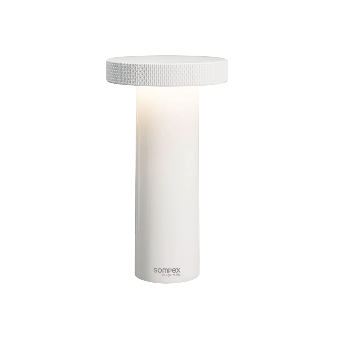 Sompex Volume Oplaadbare Tafellamp Wit│art. 78530│vooraanzicht met witte achtergrond