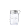 Sonnenglas Mini│Glazen lantaarn op zonne-energie│Licht in een glazen pot│Voorkant met witte achtergrond