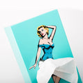 Tissue Up Girl Lichtblauw | Tissuebox - detail van Pin Up Girl