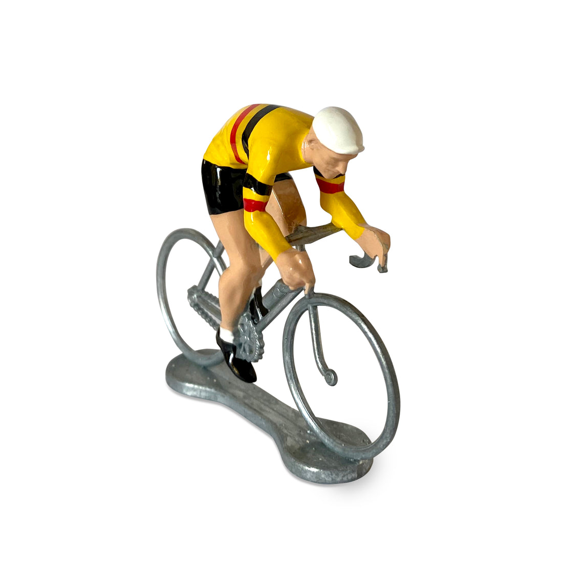 Miniatuur Wielrenner Sprinter Gele Trui België│Bernard&Eddy│art. 303360│zijaanzicht