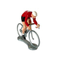 Vooraanzicht schuin van Miniatuur Wielrenner Sprinter met Kampioenstrui Zwitserland.