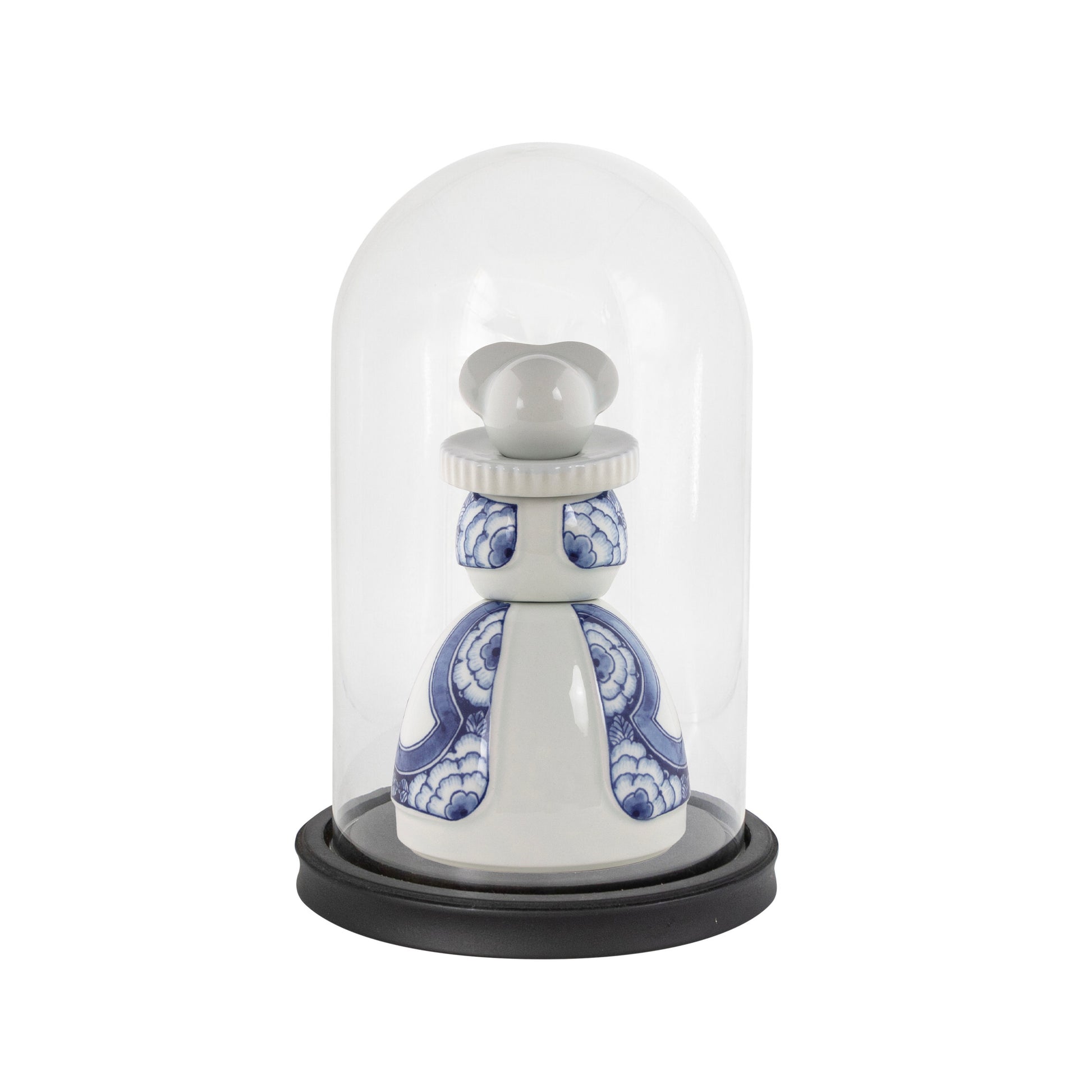 Glazen Stolp Royal Delft│art. 00630200│Met Proud Mary Ribbon Flower