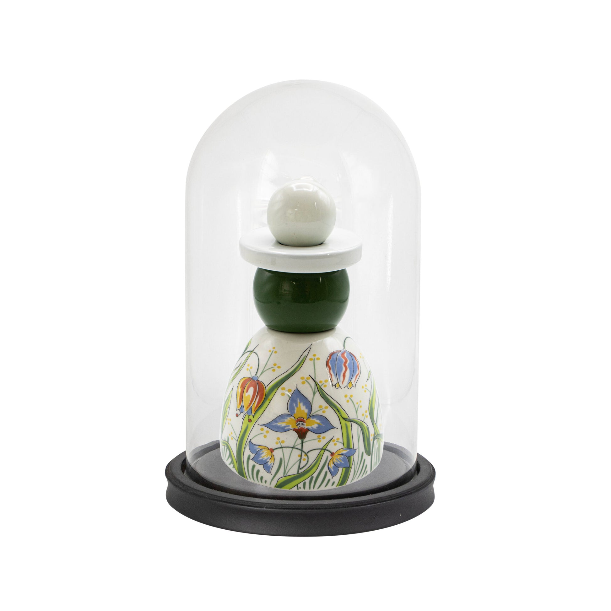 Glazen Stolp Royal Delft│art. 00630200│Met Proud Mary Wild Flower