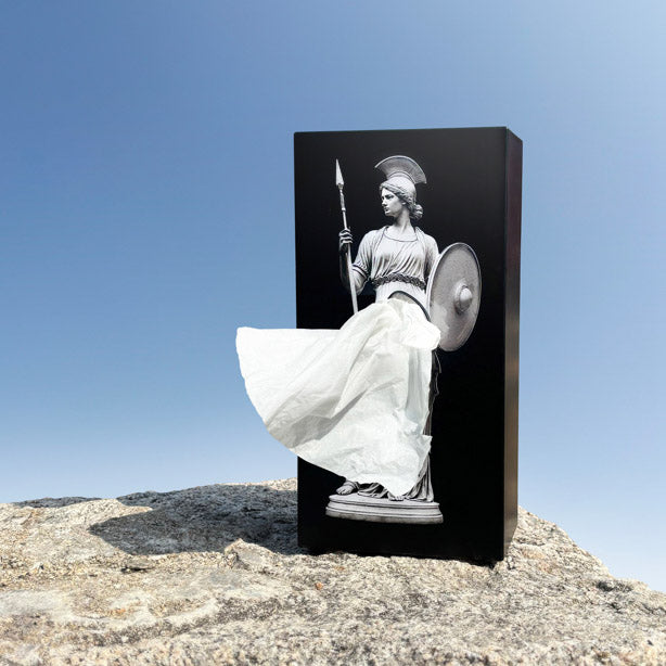 Tissue Up Mythology│Tissuebox Athena - vooraanzicht met witte achtergrond
