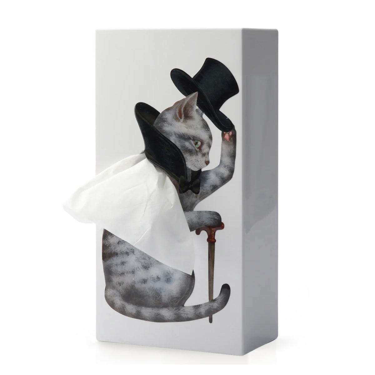 Tissue Up Tale Kat│Tissuebox Spextrum│art. TG004CA│vooraanzicht schuin met witte achtergrond