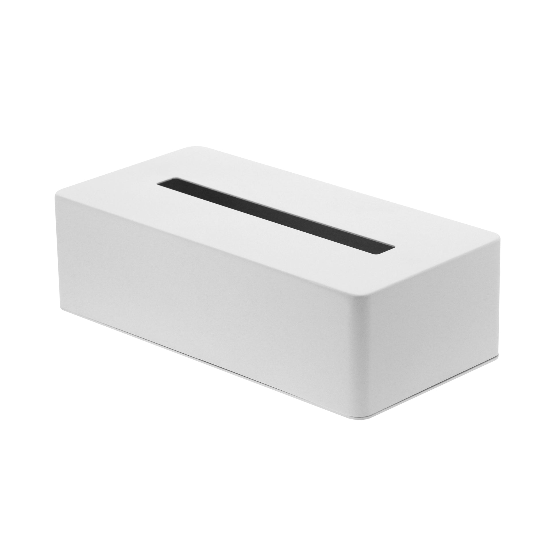 Tower Tissuebox Staal Zwart│Yamazaki│art. 04216│vooraanzicht schuin