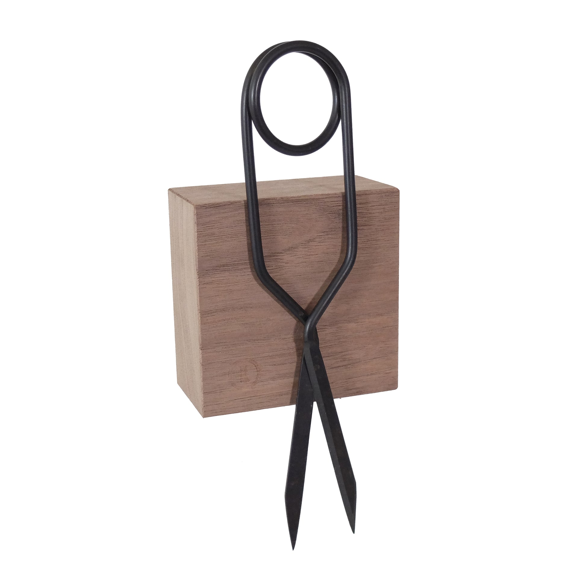 Traktor Magnetische Houten Kubus Walnoot│Kabinet van Look│met schaar