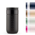Dopper Travel Mug Small 300ml Blazing Black (zwart) - vooraanzicht met overige kleuren klein afgebeeld