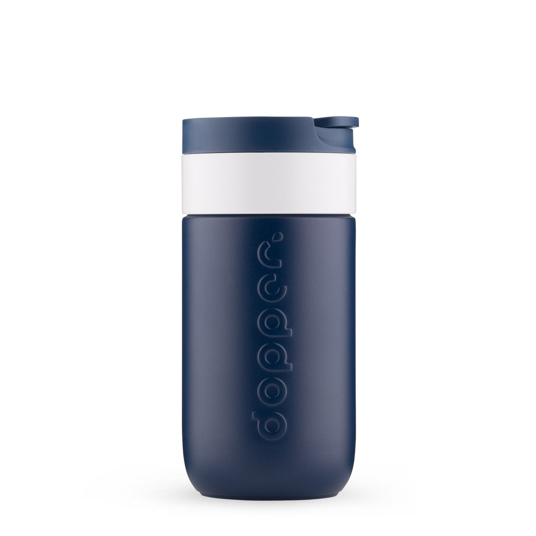 Dopper Travel Mug Small 300ml Breaker Blue (blauw) - vooraanzicht met witte achtergrond
