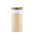Dopper Travel Mug Small 300ml Earthy Brown (Beige) - vooraanzicht met witte achtergrond