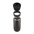 Dopper Travel Mug Large 400ml Blazing Black - losse onderdelen boven elkaar zwevend