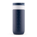 Dopper Travel Mug Large 400ml Breaking Blue (blauw) - vooraanzicht met witte achtergrond