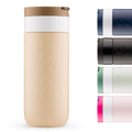 Dopper Travel Mug Large 400ml Earthy Brown (beige) - vooraanzicht met overige kleuren klein afgebeeld