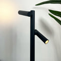 Tubo Oplaadbare Vloerlamp Dubbel Antraciet│Sompex│draadloos│art. 78122│detail lichtkoppen met schaduw