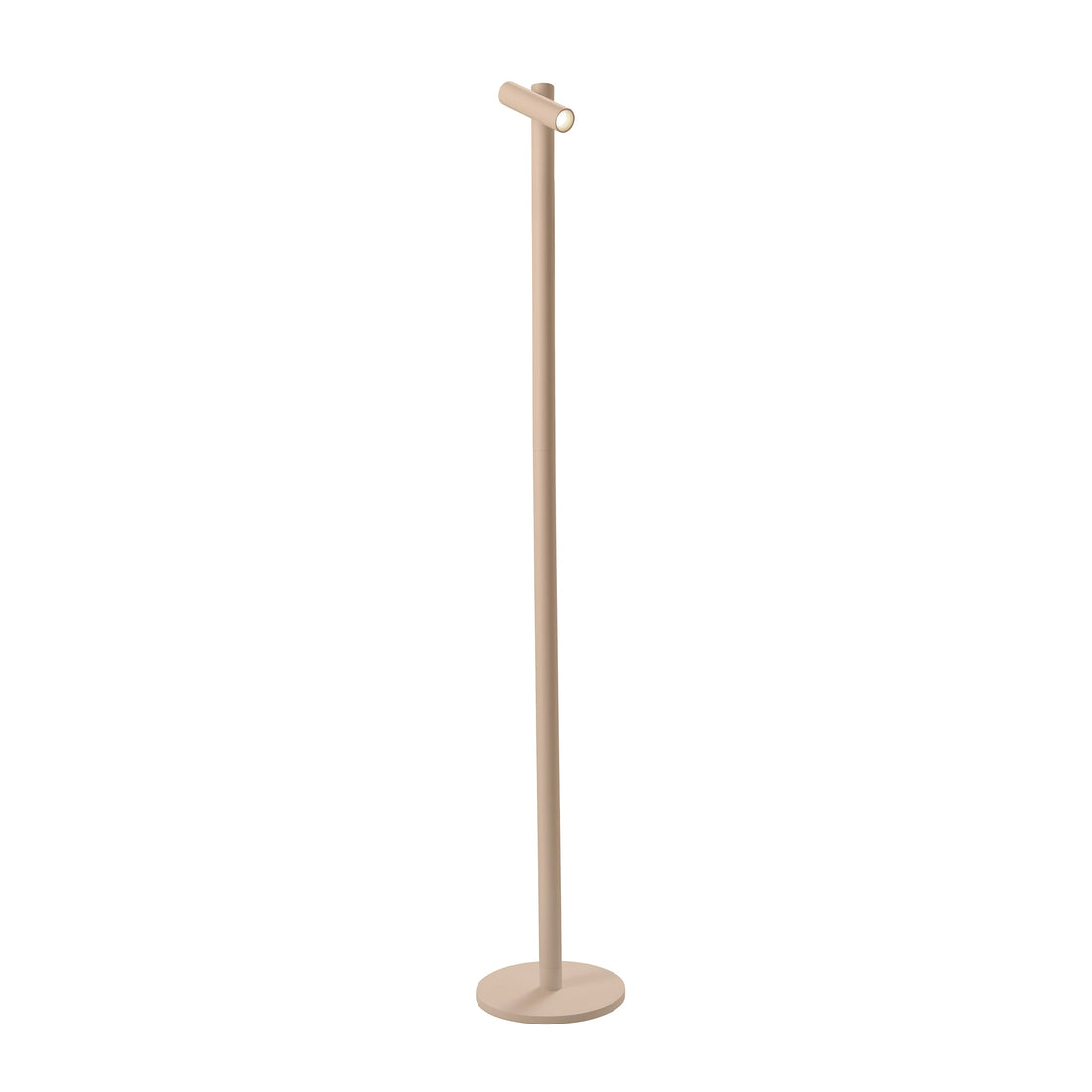 Sompex Tubo Vloerlamp Single in de kleur Sand - vooraanzicht met witte achtergrond