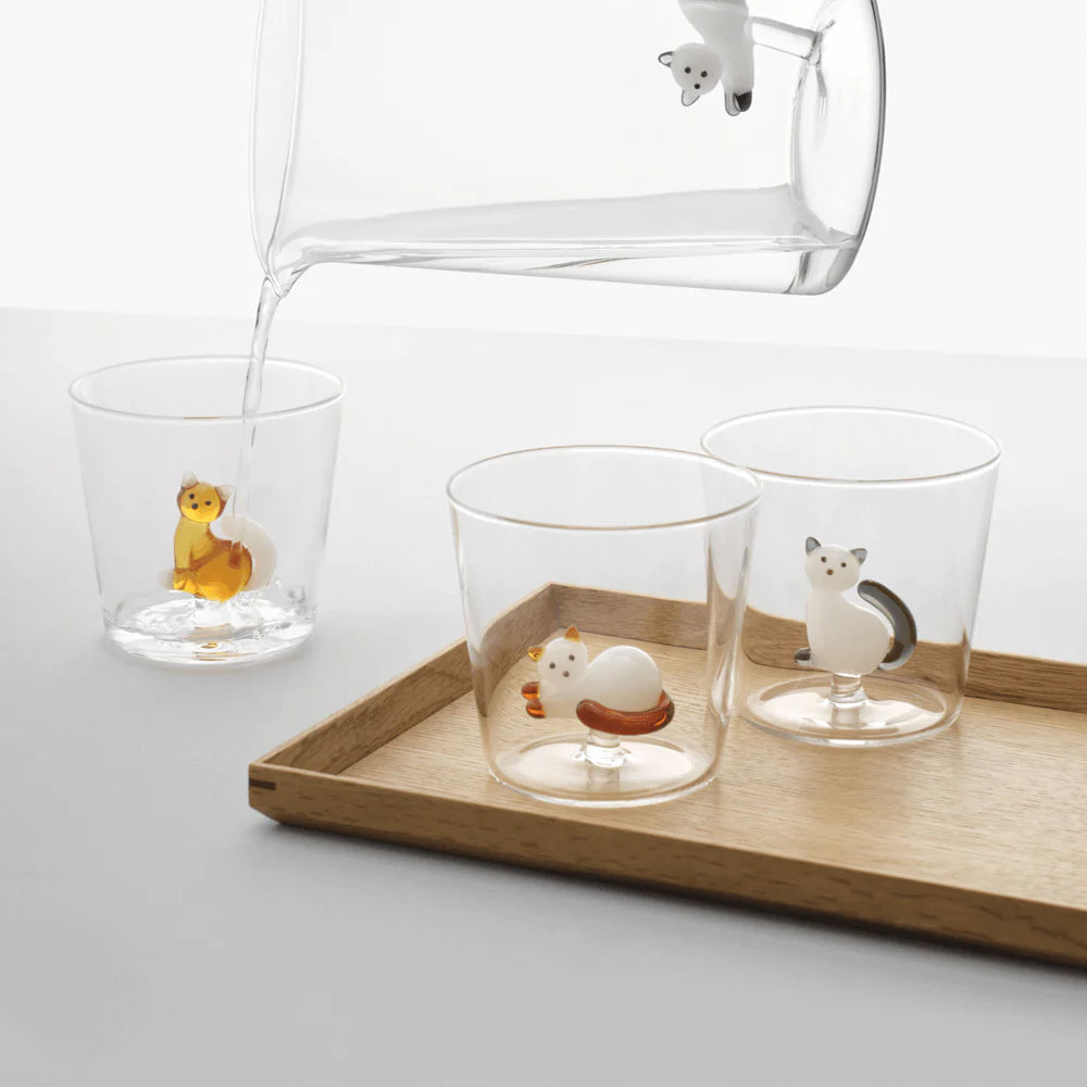 Tumbler Tabby Cat│Ichendorf Milano│diverse soorten op dienblad en waterkan