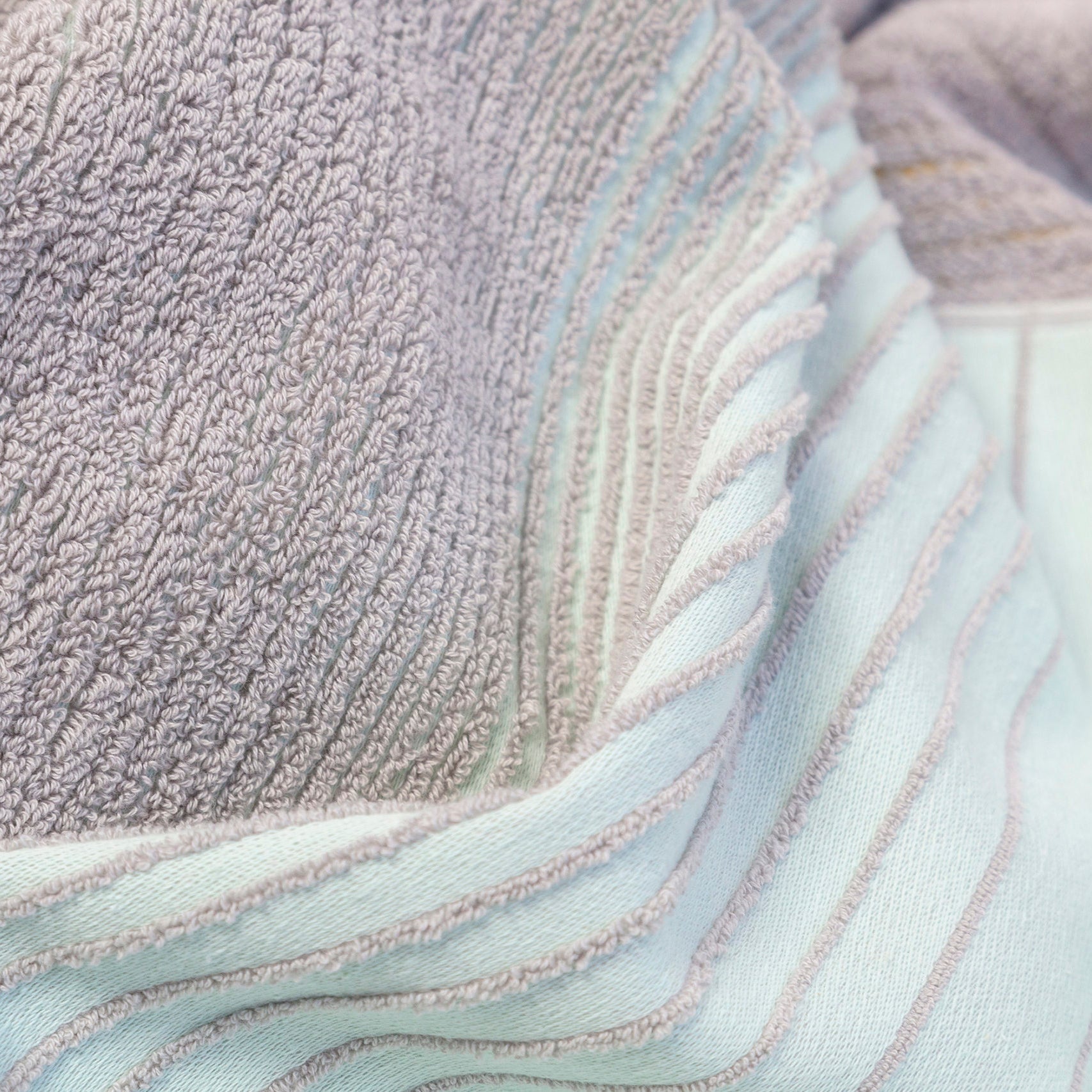 TweeDoek Mintgroen│Vij5│Handdoek en Theedoek│detail stof