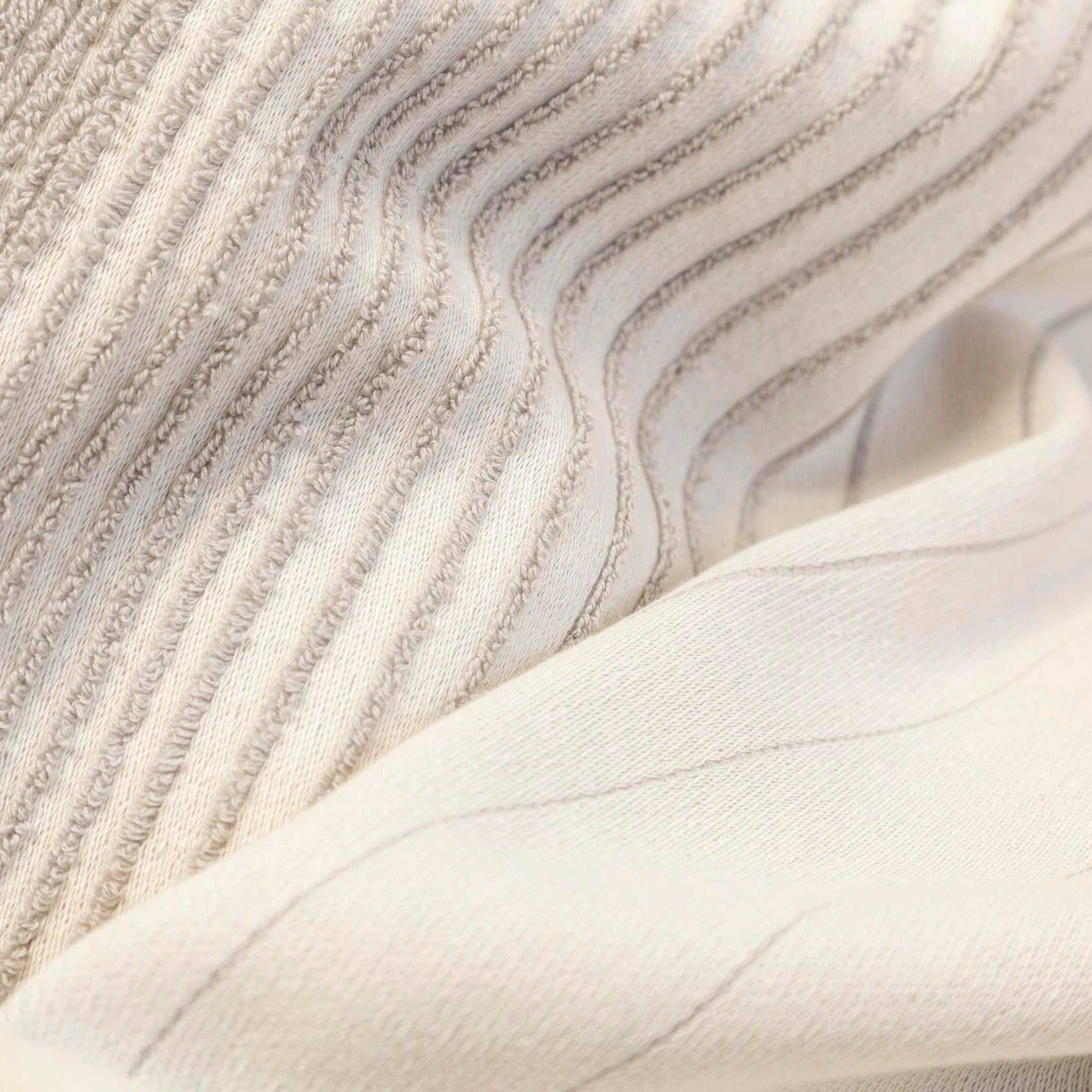 TweeDoek Naturel│Vij5│Handdoek en Theedoek│detail 