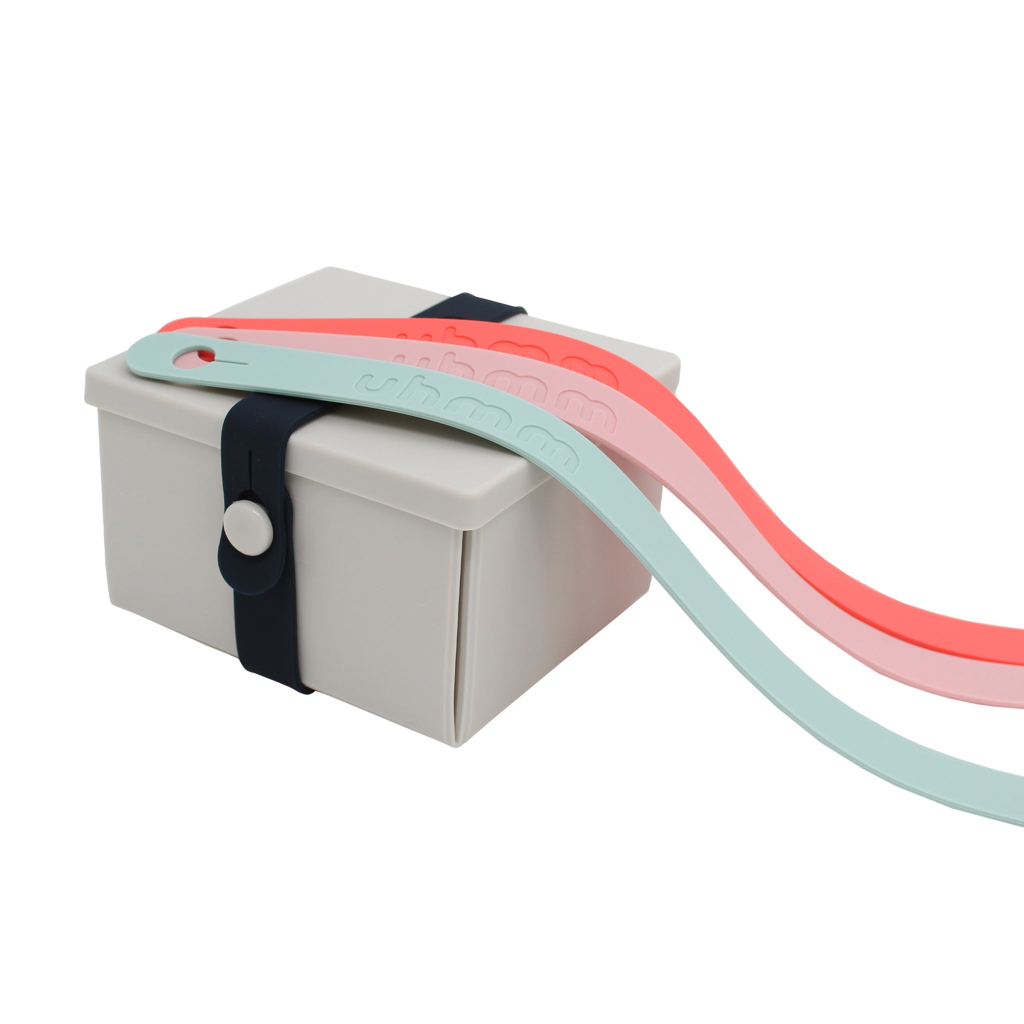 Uhmm 02 pvouwbare Luchbox Warm Grijs│art. 981498│met strap Midnight Blue + diverse losse straps