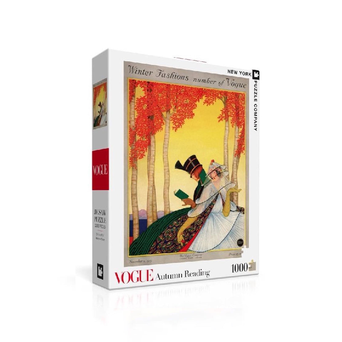 Puzzel Autumn Reading Vogue│New Yorker│art. NPZVG2280│vooraanzicht schuin