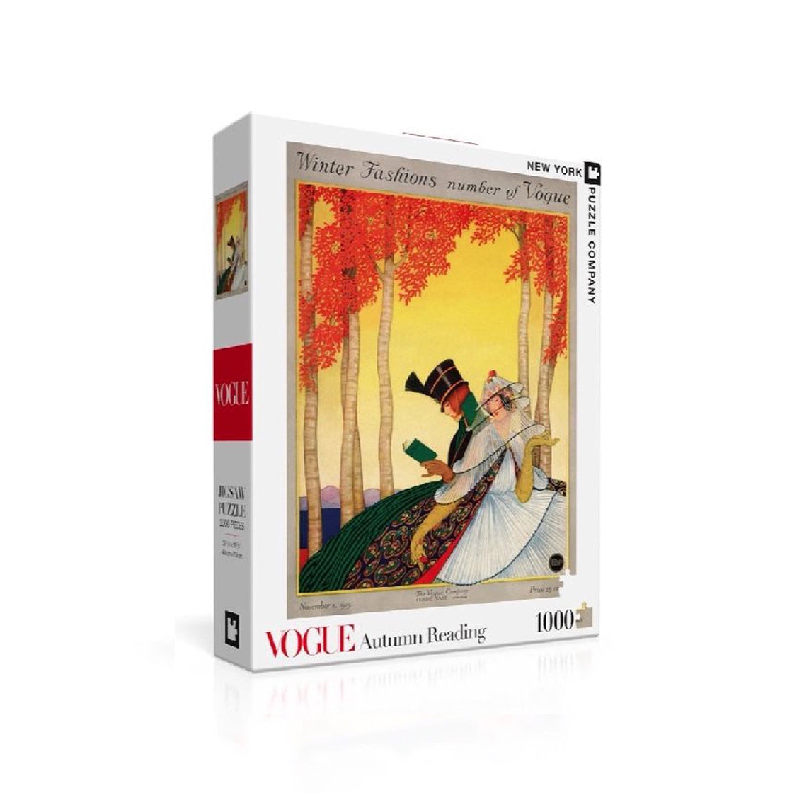 Puzzel Autumn Reading Vogue│New Yorker│art. NPZVG2280│vooraanzicht schuin
