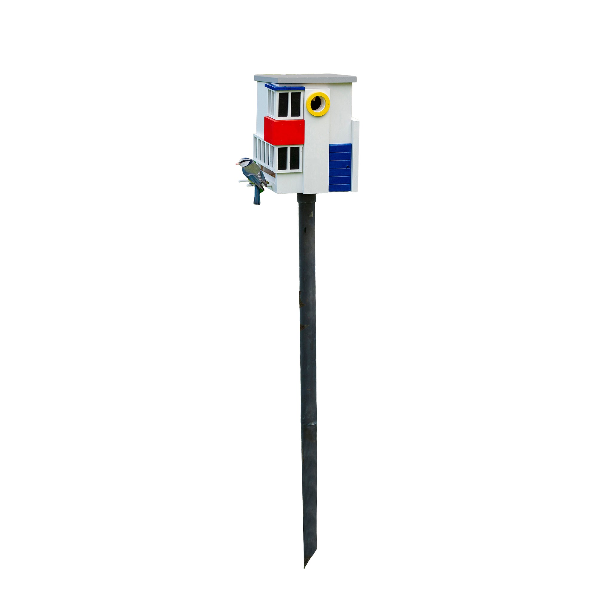 Metalen Paal Houder voor Vogelhuis│Wildlife Garden│art. WG907│met Multiholk De stijl met witte achtergrond