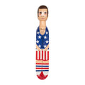 Wedgie Deurstopper Elty - Stars & Stripes (Elton John Look) - vooraanzicht met witte achtergrond