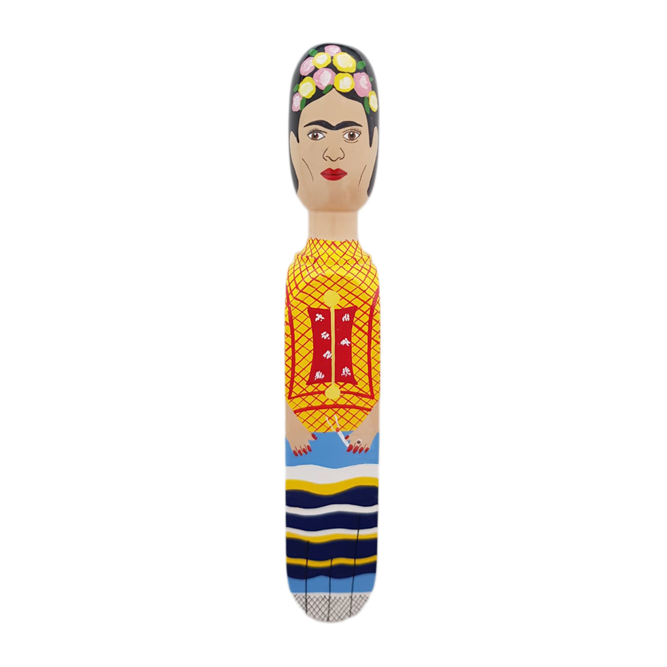 Wedgie Deurstopper Freeda (Frida Kahlo look) - vooraanzicht met witte achtergrond
