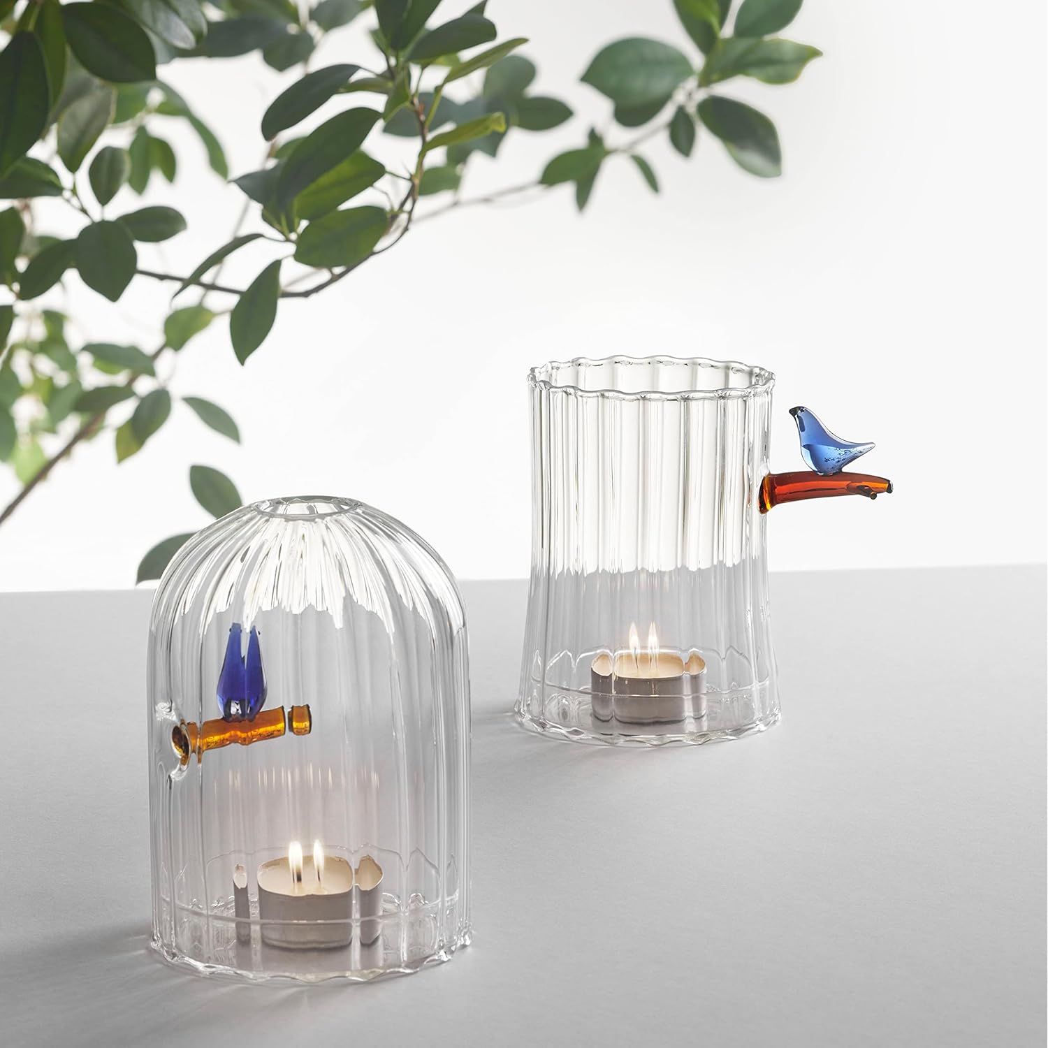 Ichendorf Milano Birds│diverse windlichten op tafel