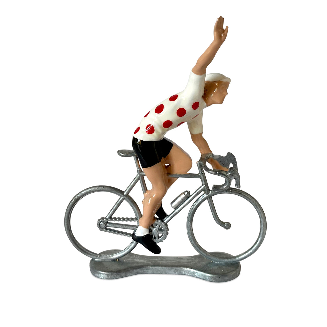 Miniatuur Wielrenner Winnaar Bolletjestrui│Bernard&Eddy│art. 303537│zijaanzicht