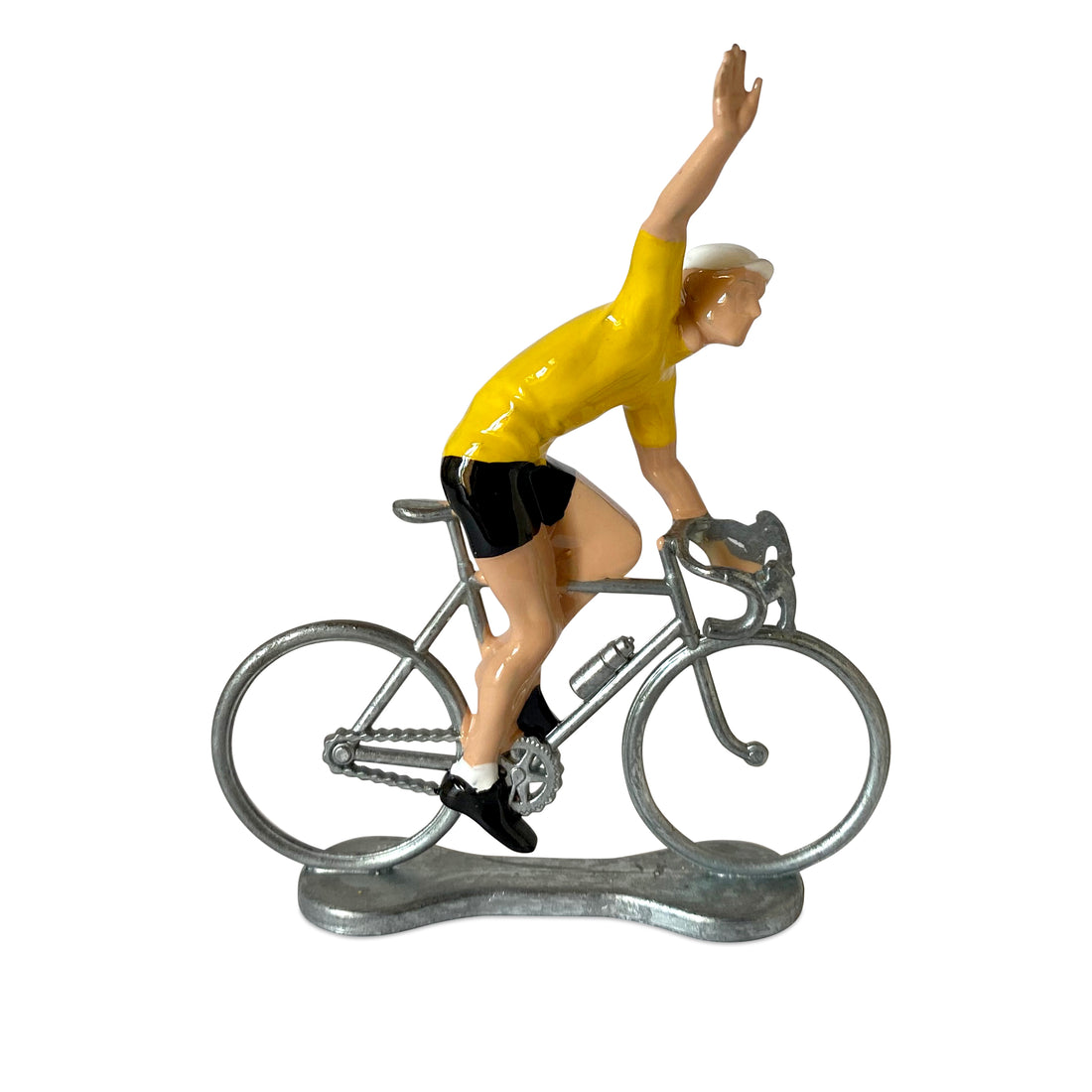 Miniatuur Wielrenner Winnaar gele Trui│Bernard&Eddy│art. 303520│zijaanzicht