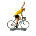 Miniatuur Wielrenner Winnaar gele Trui│Bernard&Eddy│art. 303520│zijaanzicht