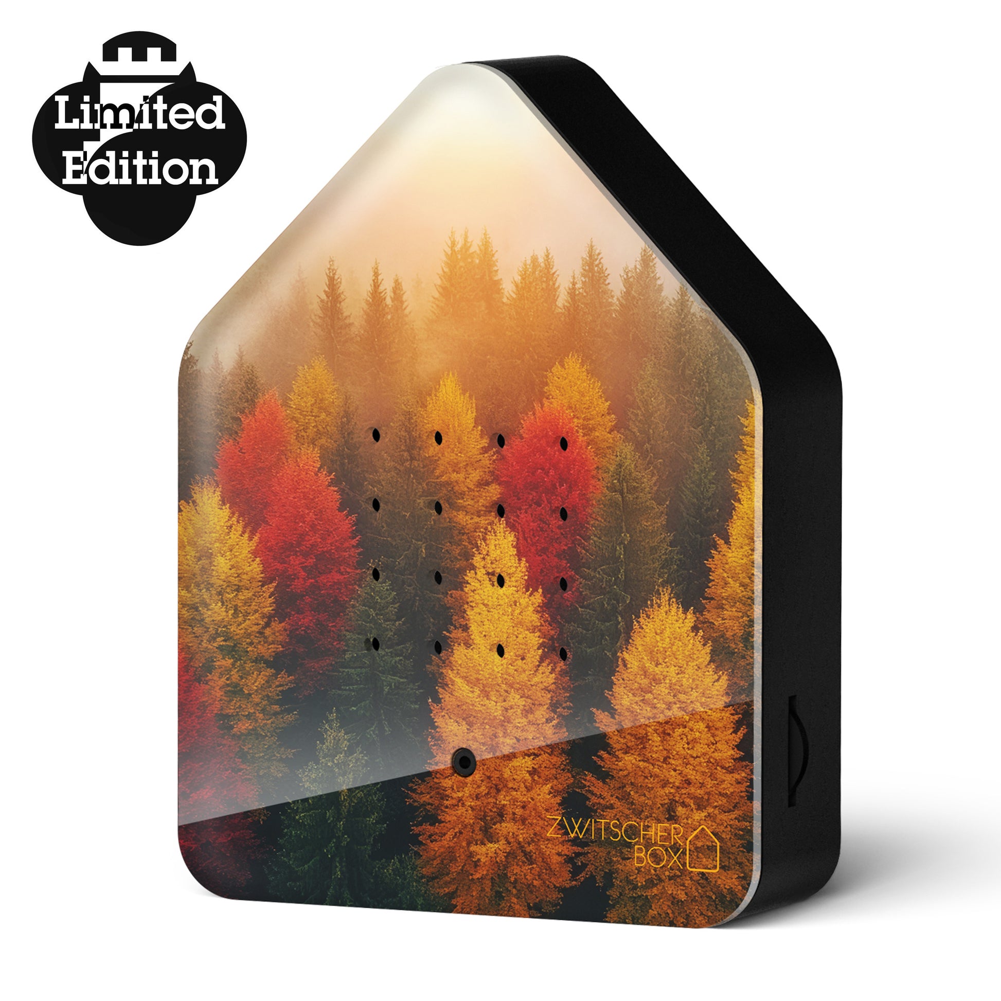 Zwitscherbox Limited Edition Golden Leaves│art. 11ZBX0301030│vooraanzicht schuin