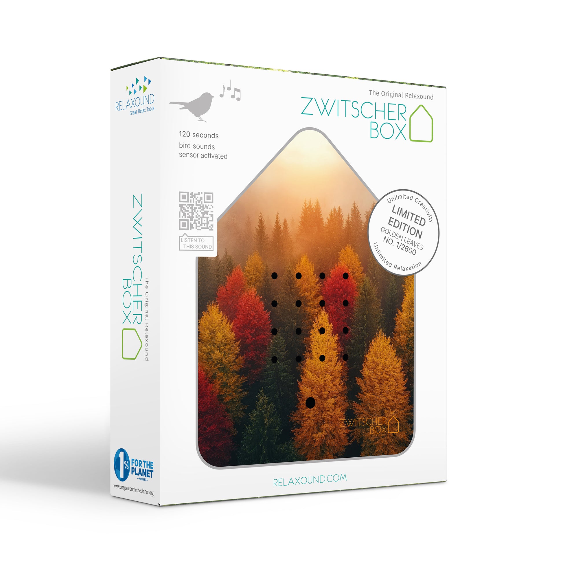 Zwitscherbox Limited Edition Golden Leaves│art. 11ZBX0301030│verpakking