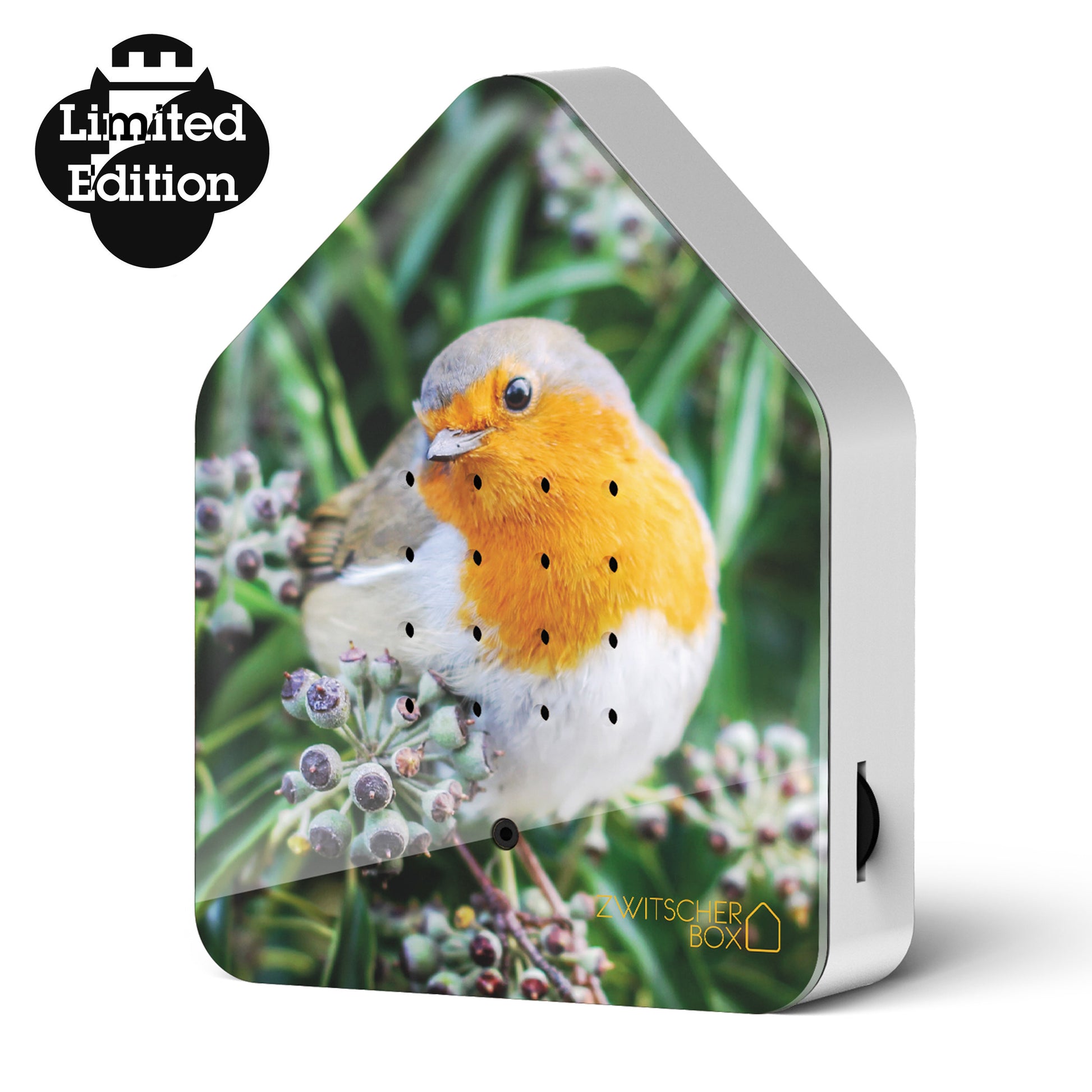 Zwitscherbox Limited Edition Roodborstje│art. 11ZBX0301018│vooraanzicht schuin