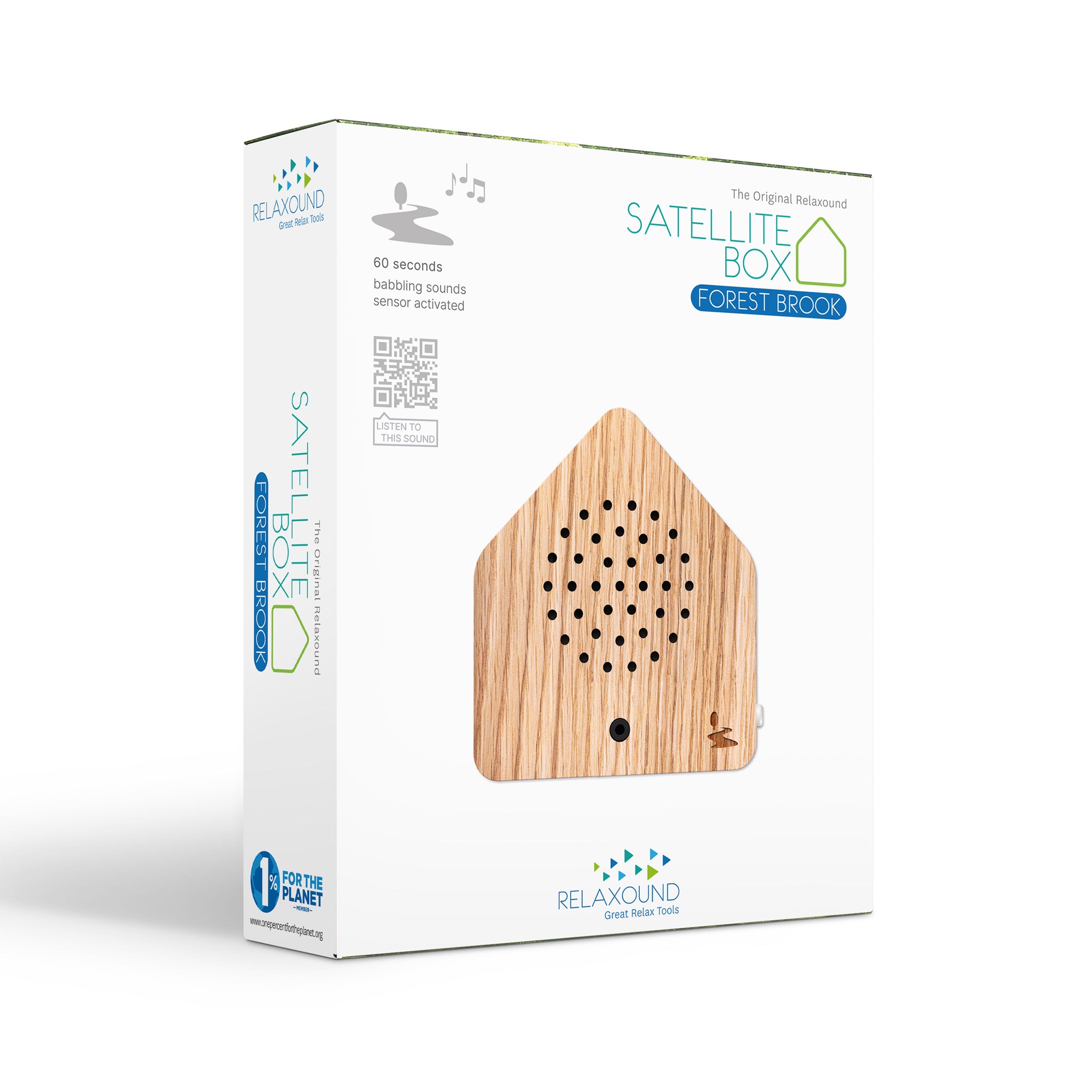 Satellitebox Bosbeek Eiken│Relaxound│art. 11SFB0201001│verpakking