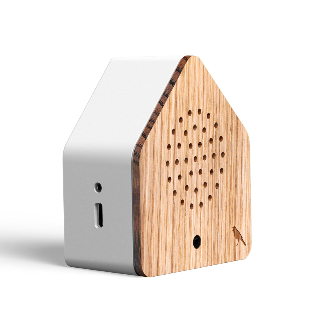 Satellitebox Nachtegaal Eiken│Relaxound│art. 11SNI0201001│voorkant schuin