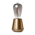 Humble Bulb ST64 Smoked│Humble Lights│humble One Gold met lichtbron en witte achtergrond