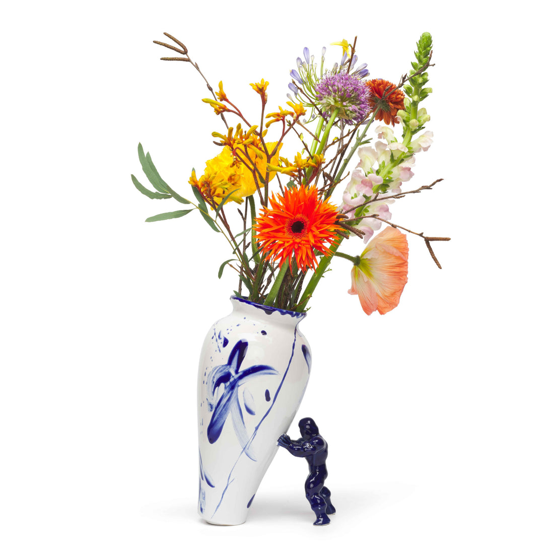 My Superhero Vaas Delfts Blauw│Jasmin Djerzic│art. MSH-D/B│Vooraanzicht zonder bloemen