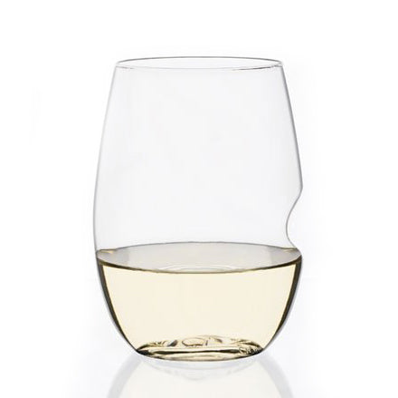 Govino Witte Wijnglazen Kunststof│Set van 4│Los glas met witte wijn en witte achtergrond