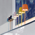 Sompex Troll 2.0 Olijfgroen│Oplaadbare Tafellamp│Buitenverlichting│art. 78174│diverse kleuren in rij op dressoir