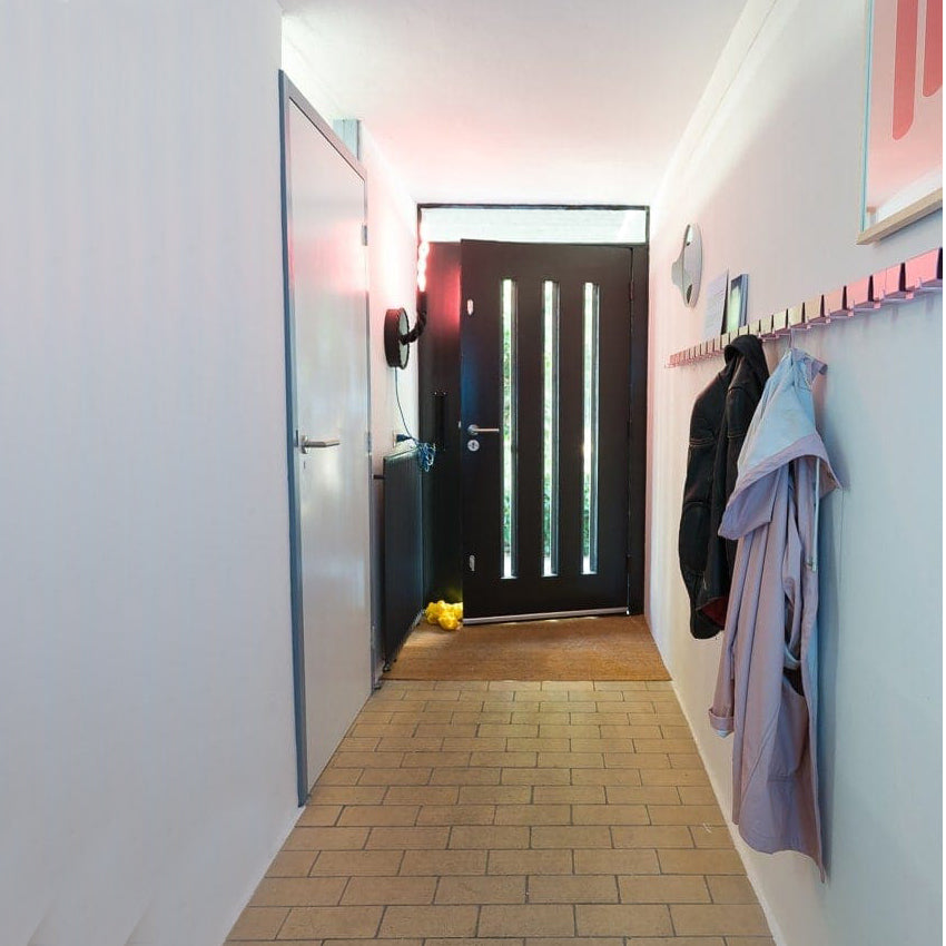 Coatrack by the Meter 50cm Wit│Wandkapstok│Vij5│vooraanzicht met witte achtergrond