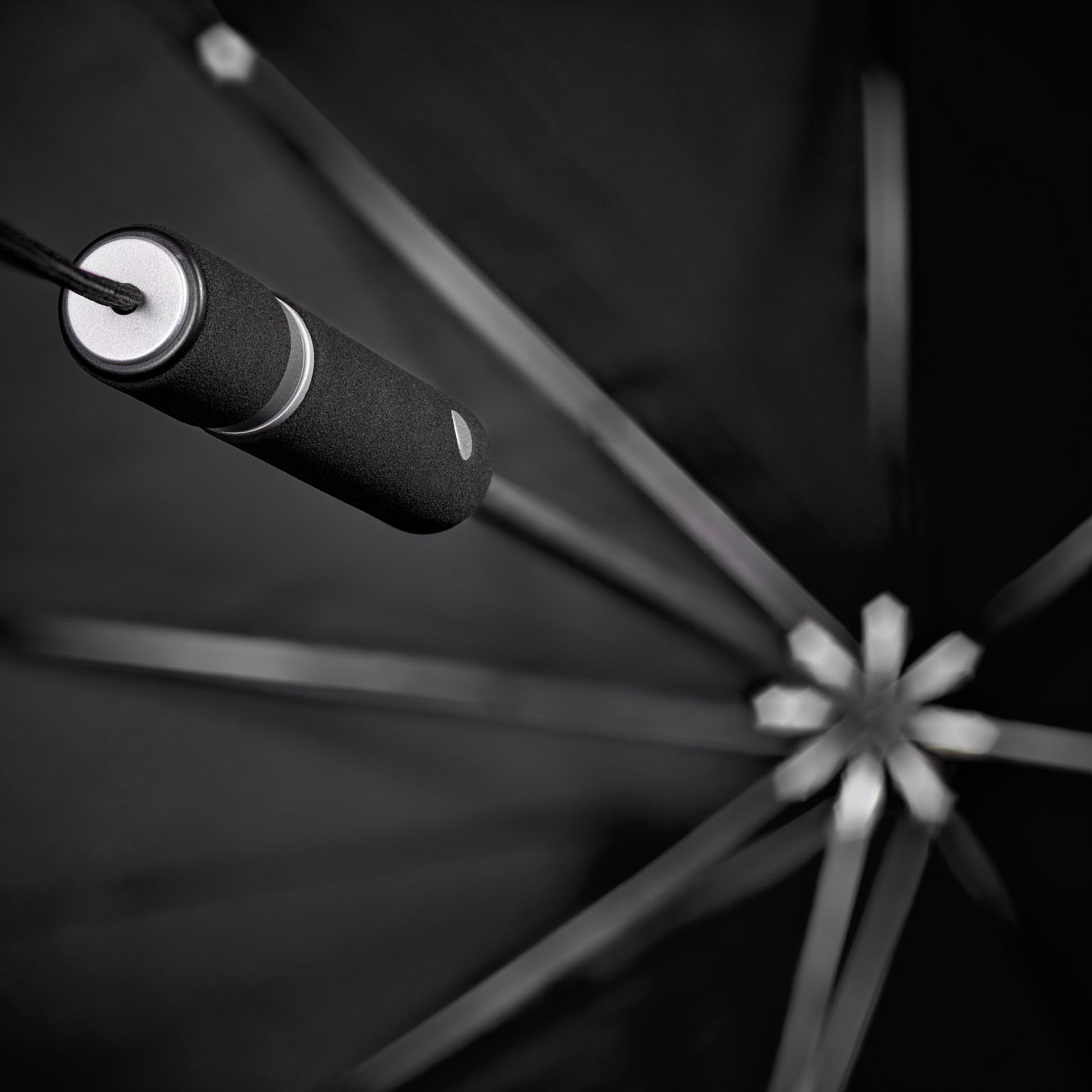 Senz Paraplu Original│Pure Black│Storm Paraplu│detail handvat