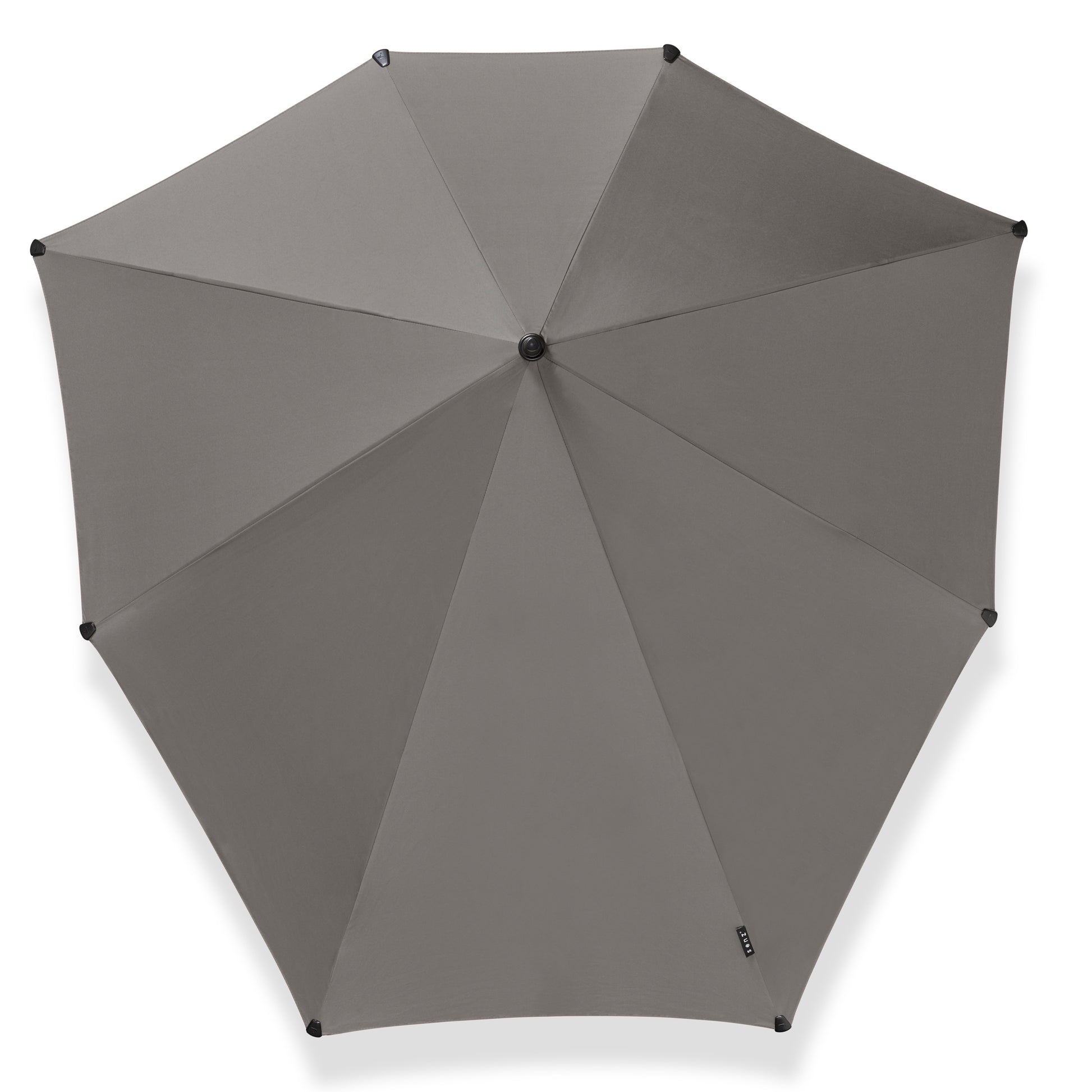 Senz Storm Paraplu XXL│Silk Grey│Senz Umbrella│product foto open bovenkant