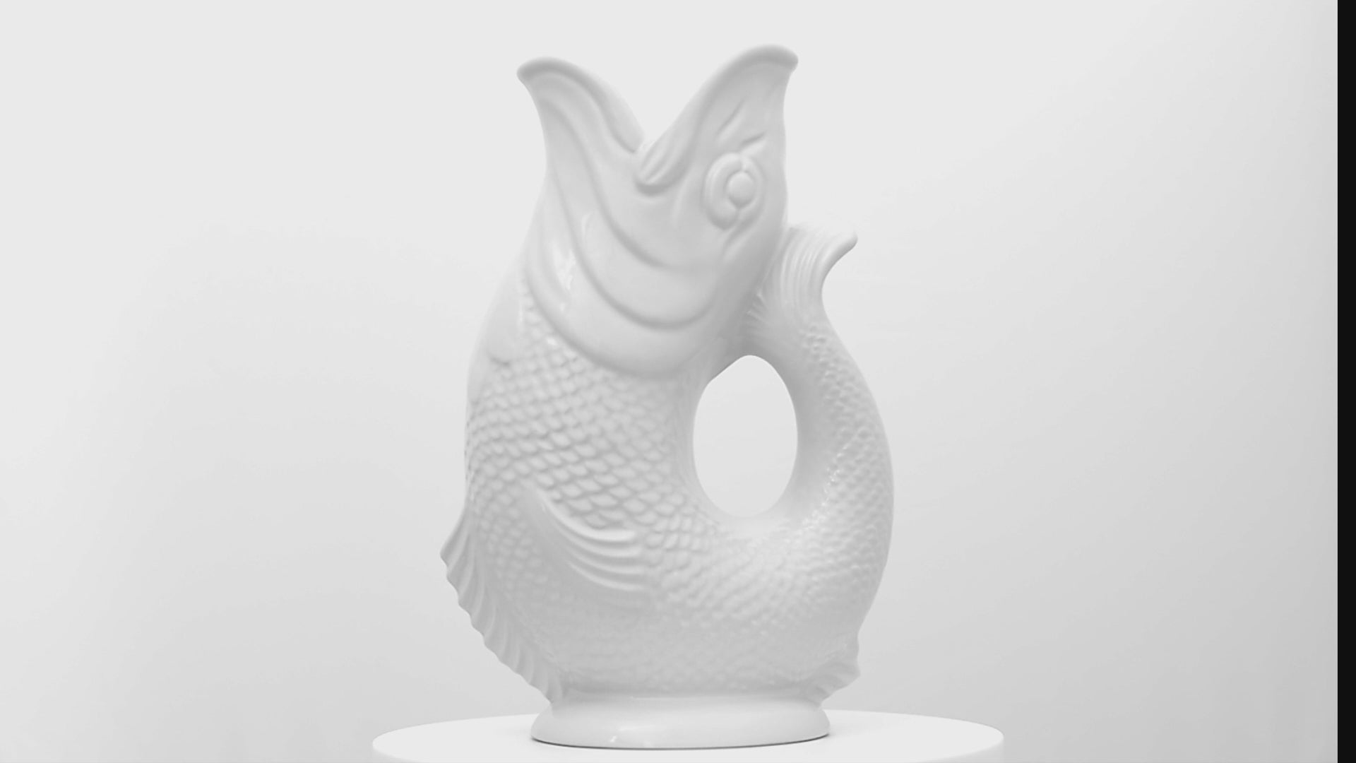 Gluckigluck Waterkaraf│Wit│Guggle Jug│art. G3115/WH/W│video ronddraaiend