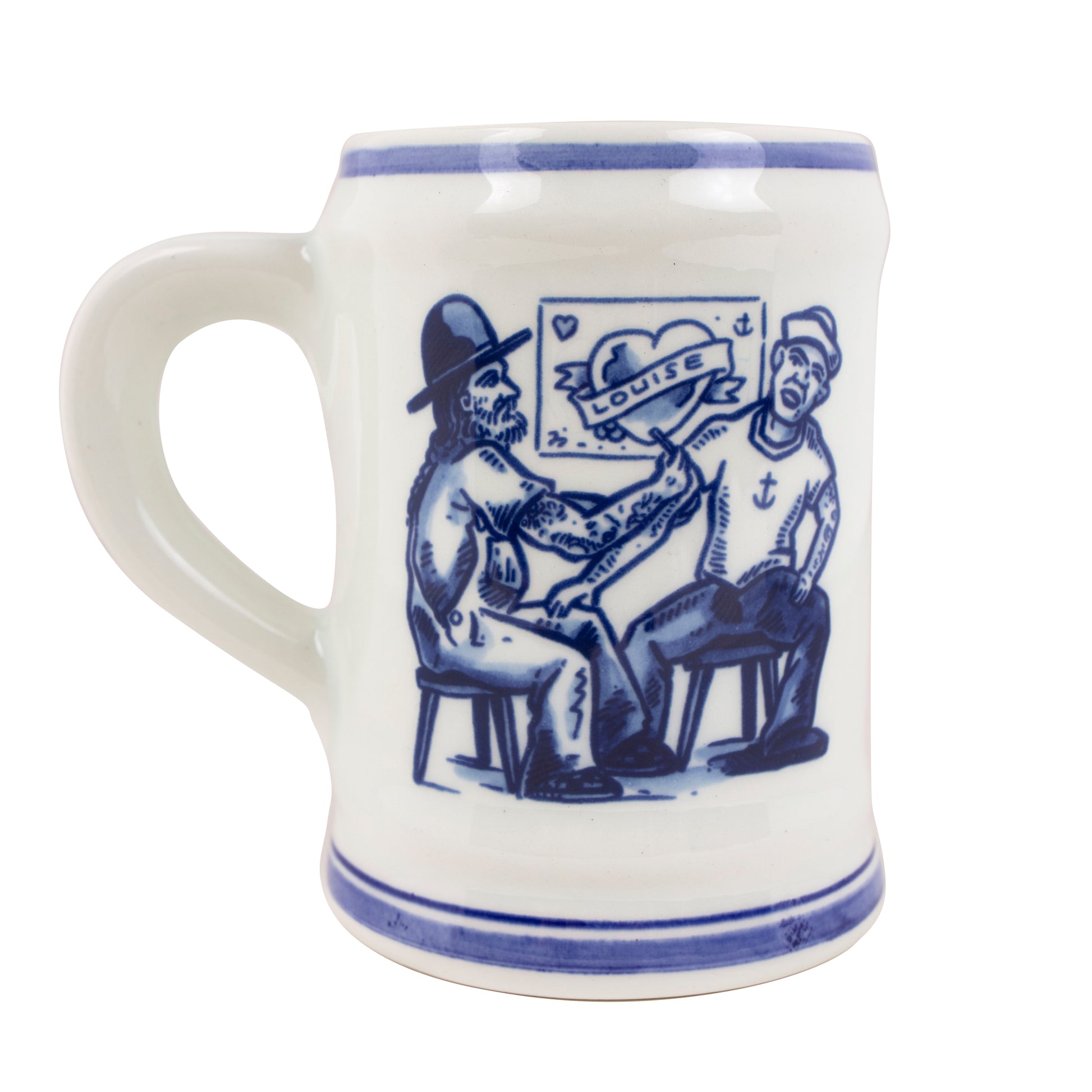 Schiffmacher Royal Blue Tattoo│Bierpul Schiffmacher│afbeelding Schiffmacher met matroos