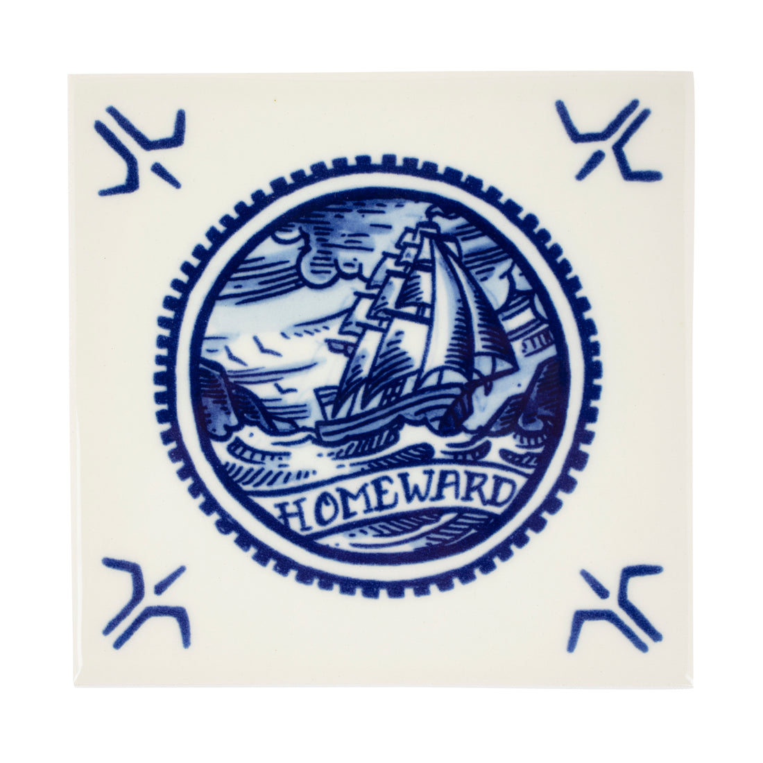 Tegel Homeward Royal Delft│Henk Schiffmacher│art. 46713100│vooraanzicht close-up