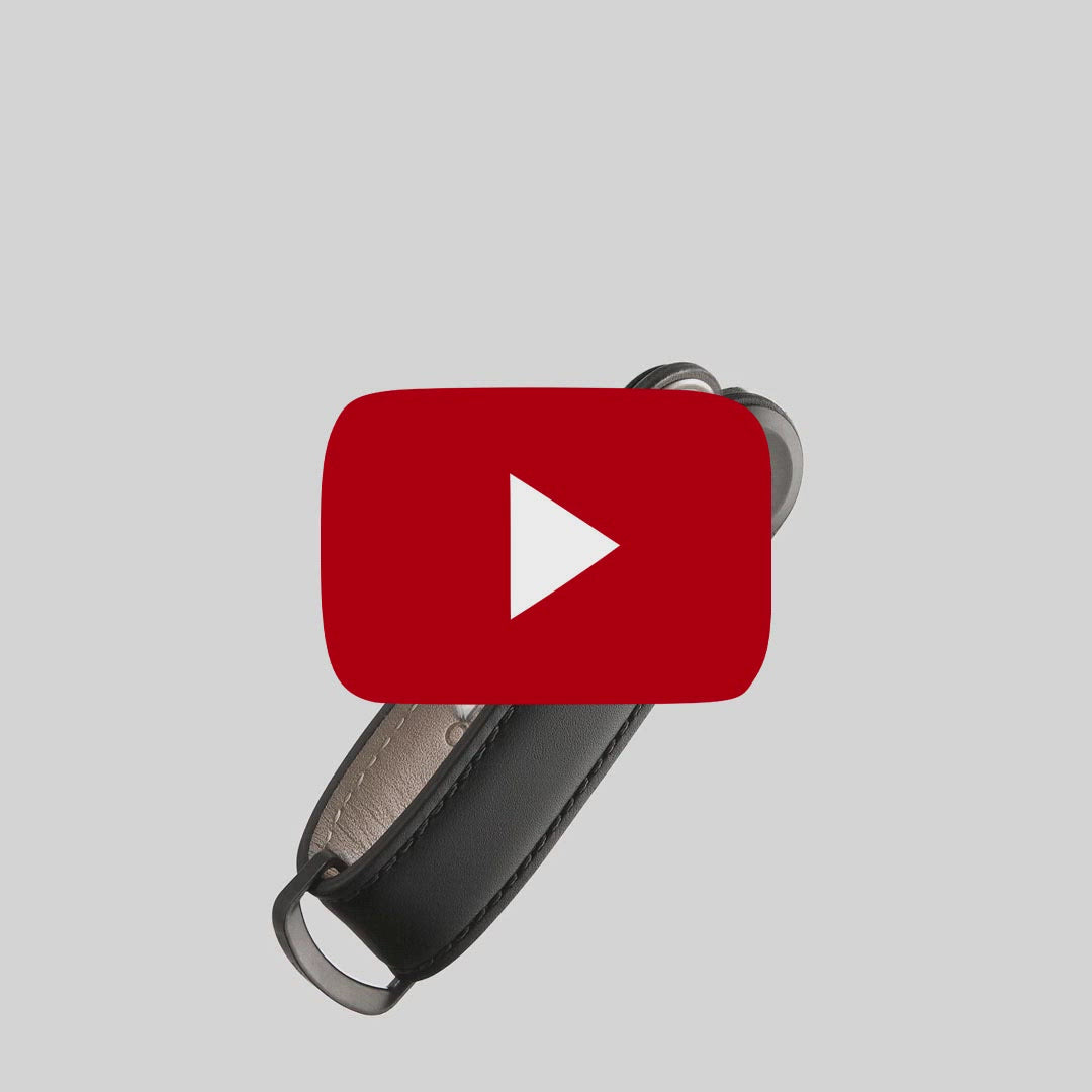 Key Organizer Orbitkey│Saffiano leather Oxford Navy│SFLO-2-NVNVYG│Sleutelhanger leer video met bewegende sleutels